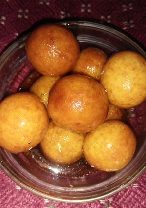 A picture of Gulab jamuns #4weekschallenge #charityrecipe.