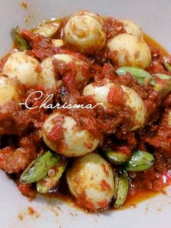 Foto resep Sambal Pete Telur Puyuh