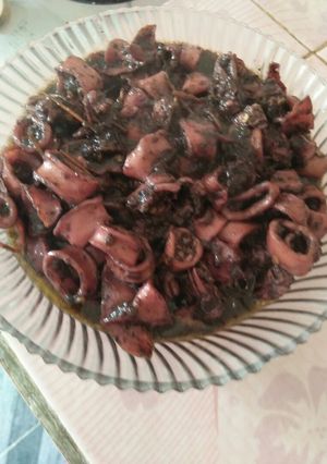 Foto resep Cumi kuah hitam