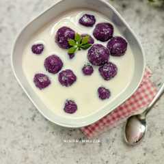 Ube Tang yuan Kuah Susu-レシピのメイン写真