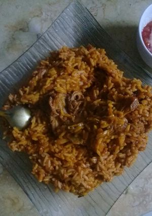 صورة لوصفة كبسة لحم