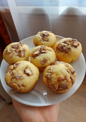 Csokidarabos muffin recept fotója