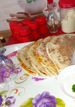 صورة لوصفة فطيرة على الطاوة