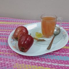 A picture of Apple peel cinnamon tea.