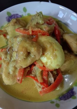 Foto resep Acar ayam bumbu kuning