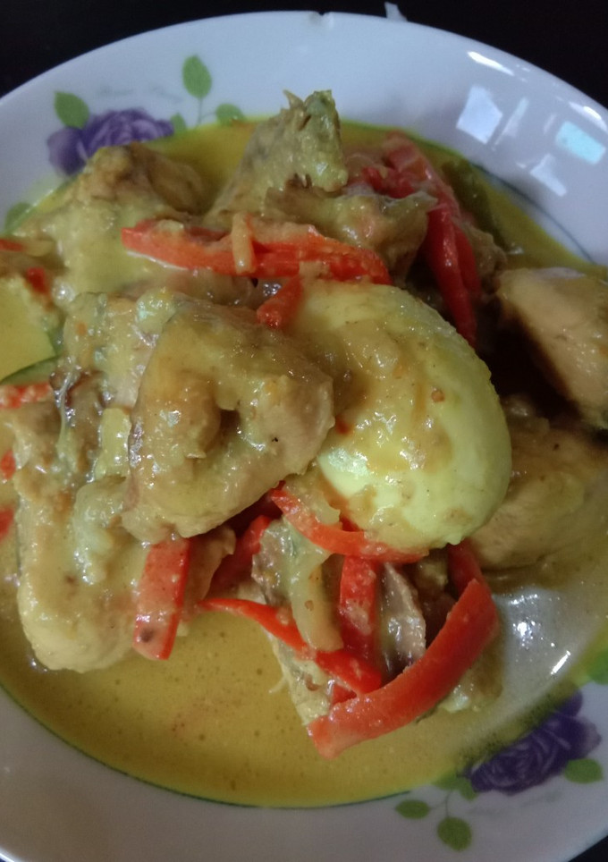 Foto resep Acar ayam bumbu kuning