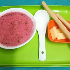A picture of Milk - Based Calcium Rich Beetroot Soup, Indian Style.