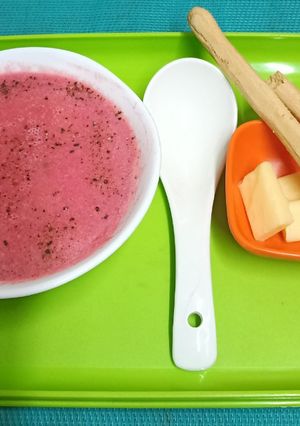 A picture of Milk - Based Calcium Rich Beetroot Soup, Indian Style.