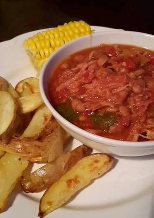 A picture of Sw campfire stew.