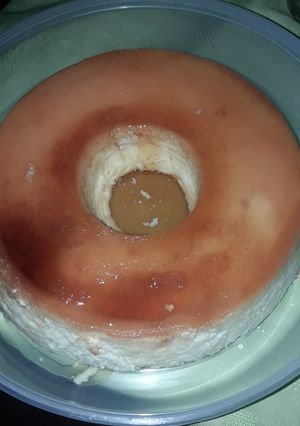 Una foto de Flan