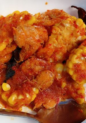 Foto resep Udang Jagung Saos Padang