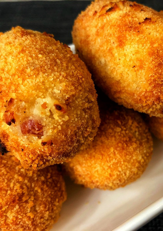 Una foto de Croquetas de jamón en freidora de aire