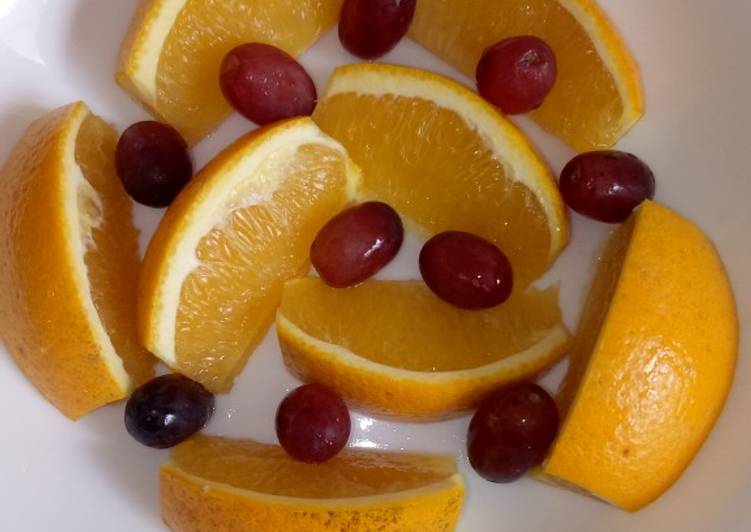 Recipe of Favorite Orange and seedless berries #charity recipe