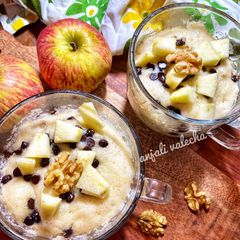 Apple walnut mug cakes A picture of Apple walnut mug cakes.