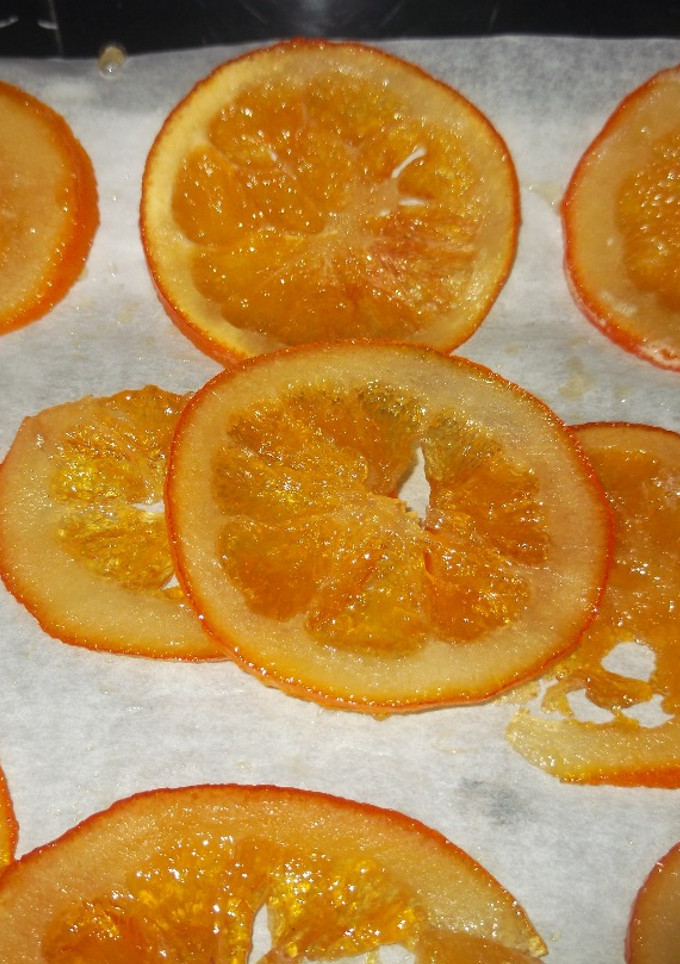 Una foto de Naranjas confitadas!!!
