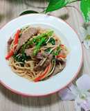 Mì Spaghetti xào thịt bò & rau củ