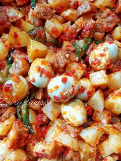 Foto resep Sambel kentang telur puyuh
