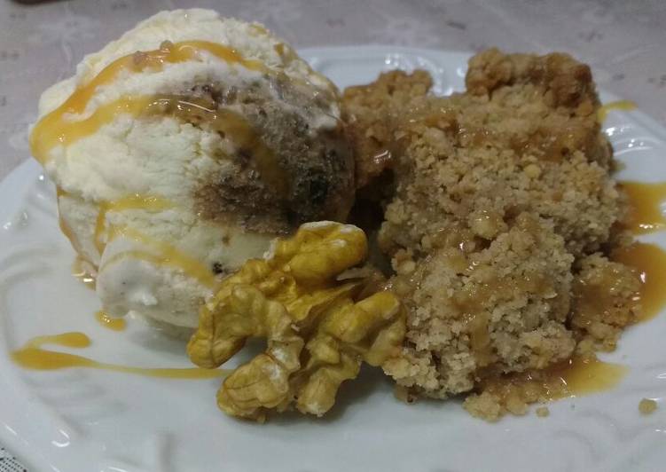 Torta de maçã crocante