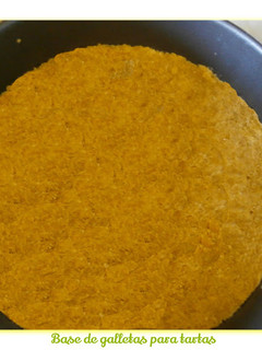 Una foto de Base de galletas para tartas