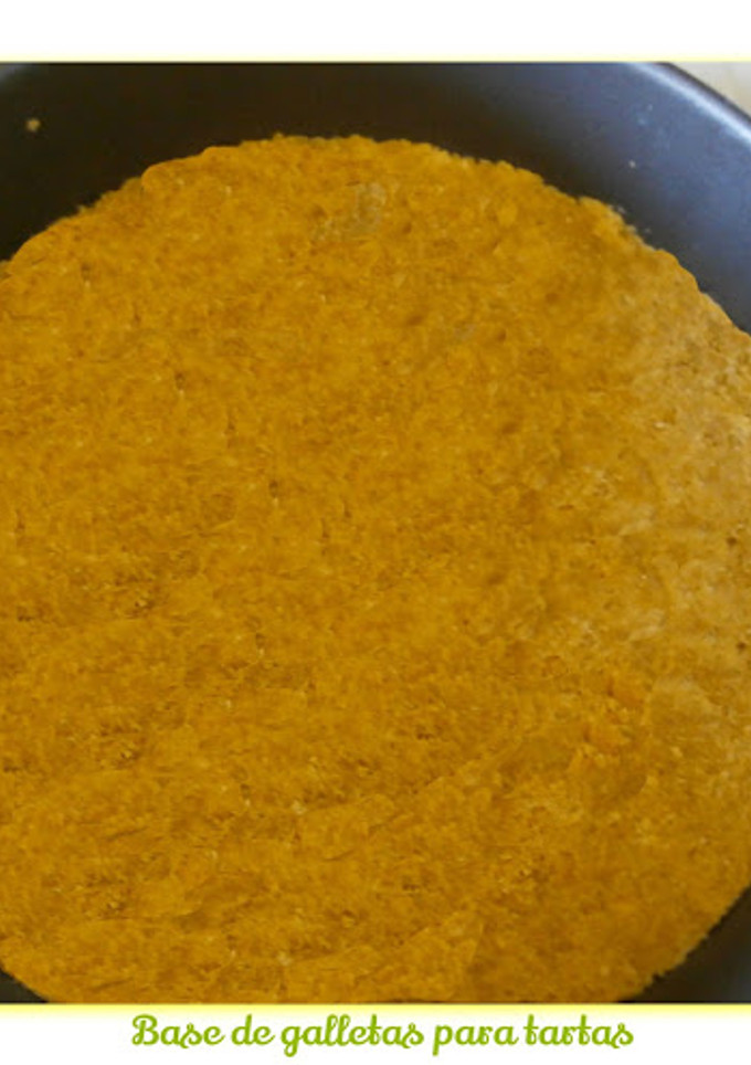Una foto de Base de galletas para tartas