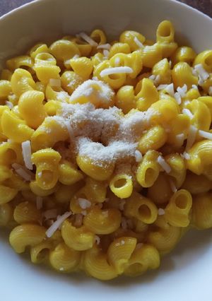 Una foto de Mac & cheese de mi hija Esperanza 🧀