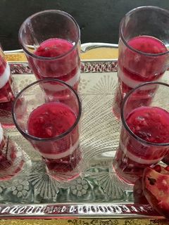 عکسی از دستور ژله انار و آلوئه ورا مناسب شب یلدا😊