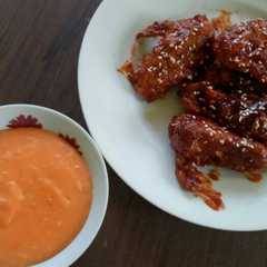 รูปของ Fire Chicken Richeese KW (Ayam saus keju ala richeese)