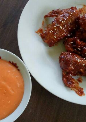 Foto resep Fire Chicken Richeese KW (Ayam saus keju ala richeese)