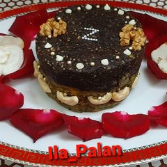 A picture of Turnip Dryfruit Chocolate Fudge.