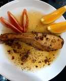 Cá hồi bơ tỏi sốt cam