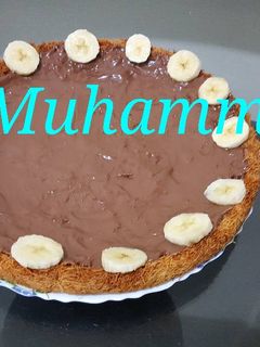 صورة لوصفة كنافة بالنوتيلا والموز🍫👌👍