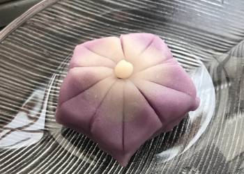 Easy Fast Cooking Nerikiri Wagashi   balloon flower Very Delicious