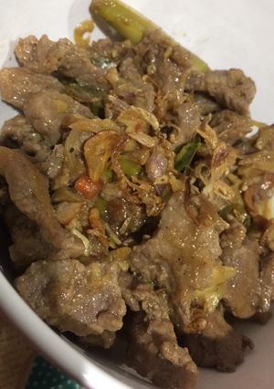 Foto resep Tumis Daging Sapi 15 menit jadi, Asin Gurih