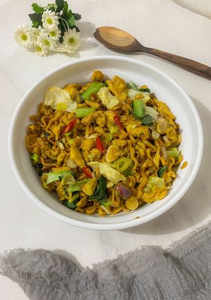 Foto resep Mie goreng pipih
