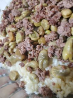 صورة لوصفة رز بالفول