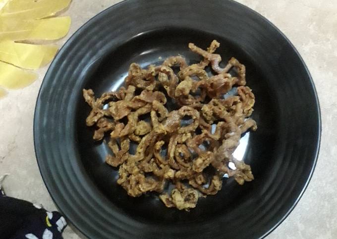 Resep Keripik usus simpel banget Anti Gagal