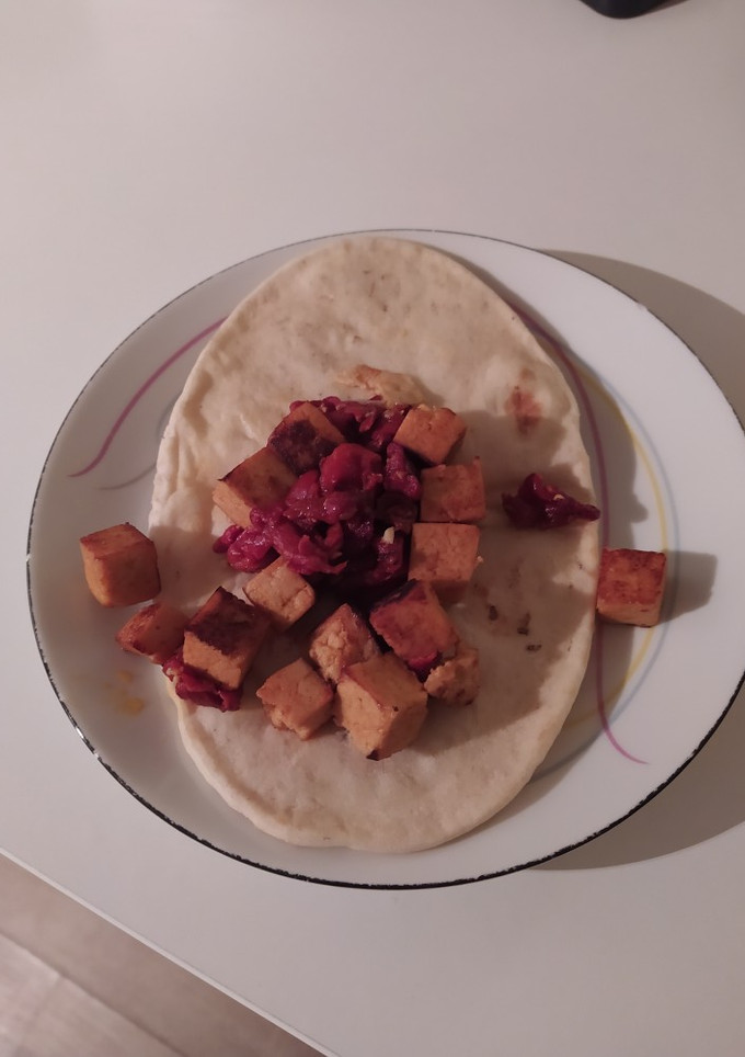 Una foto de Marinado de tofu fácil