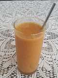 Licuado de damasco, pera y mandarina