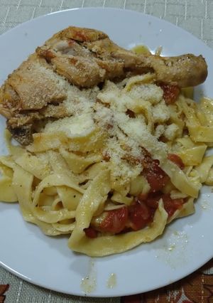 Una foto de Fideos Caseros al huevo