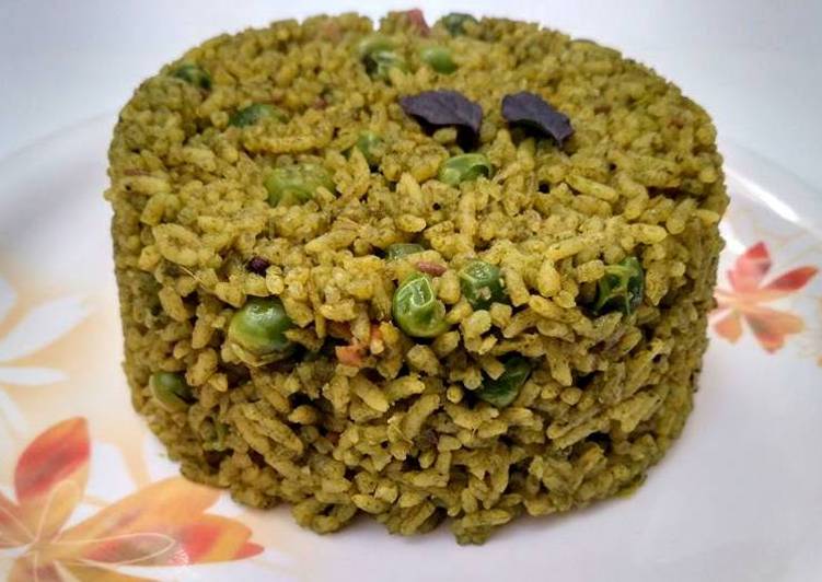 Spinach and Green Peas Pulao