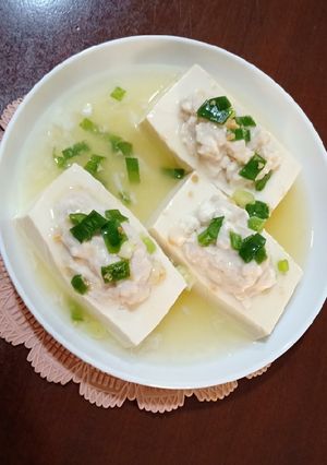 Foto resep Steamed tahu sutra ayam cincang