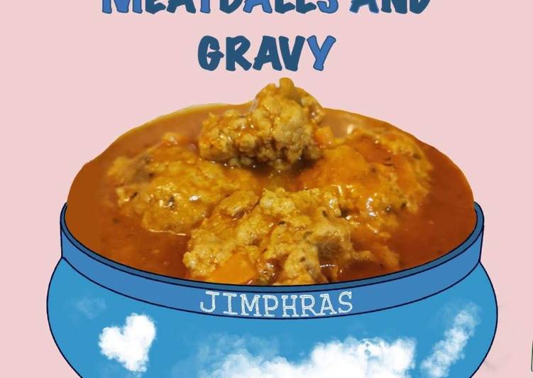 Recipe of Homemade Easy Meatballs &amp; Tomato Gravy