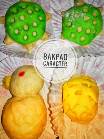 Cara Mudah Menyiapkan Resep Bakpao caracter isi ayam yang Menggugah Selera Anti Ribet, Mantap Sekali