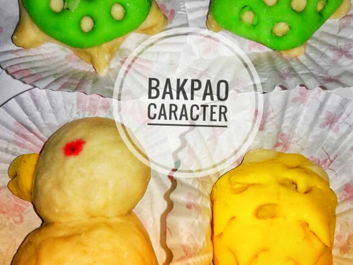Cara Mudah Menyiapkan Resep Bakpao caracter isi ayam yang Menggugah Selera Anti Ribet, Mantap Sekali