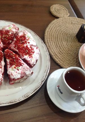 عکسی از دستور کیک مخملی
