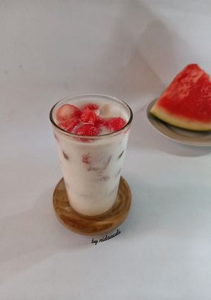 Foto resep Es Susu Semangka