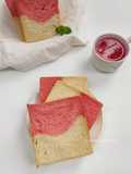 (Sourdough Discard) Roti Tawar Merah Putih - Versi Margarin