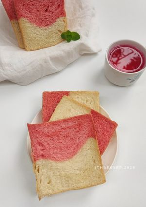 Foto resep (Sourdough Discard) Roti Tawar Merah Putih - Versi Margarin