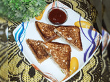 Grilled sandwich with leftover potato vegetable