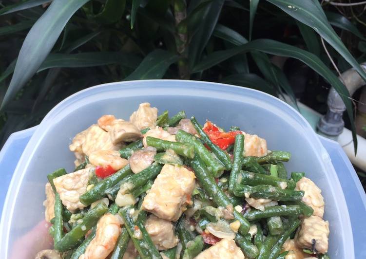 Tumis Tempe Kacang Panjang